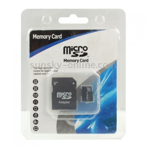 16GB High Speed Class 4 Micro SD(TF) Memory Card (100% Real Capacity)(Black)